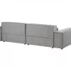 Sofá modular 2 lugares em tecido cinzento HELLNAR