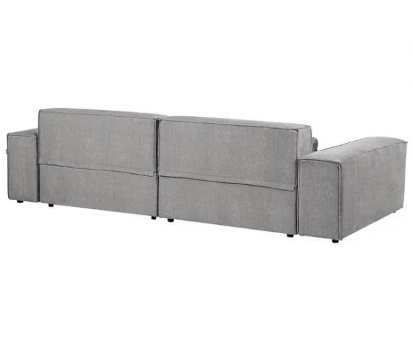 Sofá modular 2 lugares em tecido cinzento HELLNAR