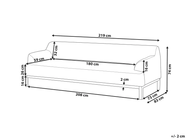 3 Seater Sofa boucle, off-white SOSJO