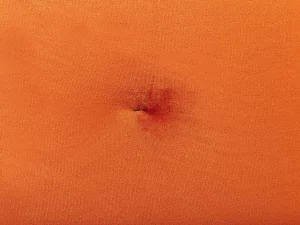 Velvet Sofa Bed Orange LUCAN DEF