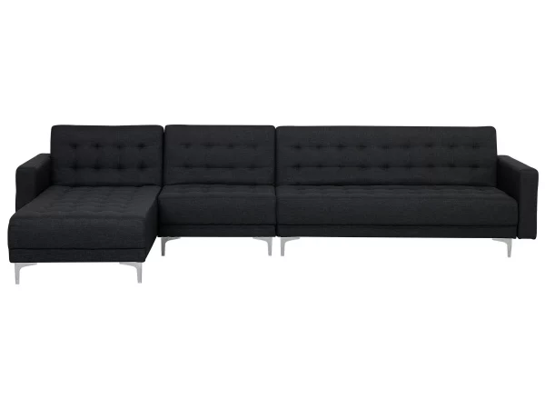 Schlafsofa ABERDEEN Stoff Graphitgrau Mittelst. L/R CH