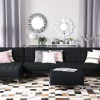 Schlafsofa ABERDEEN Stoff Graphitgrau Mittelst. L/R CH