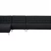 Schlafsofa ABERDEEN Stoff Graphitgrau Mittelst. L/R CH