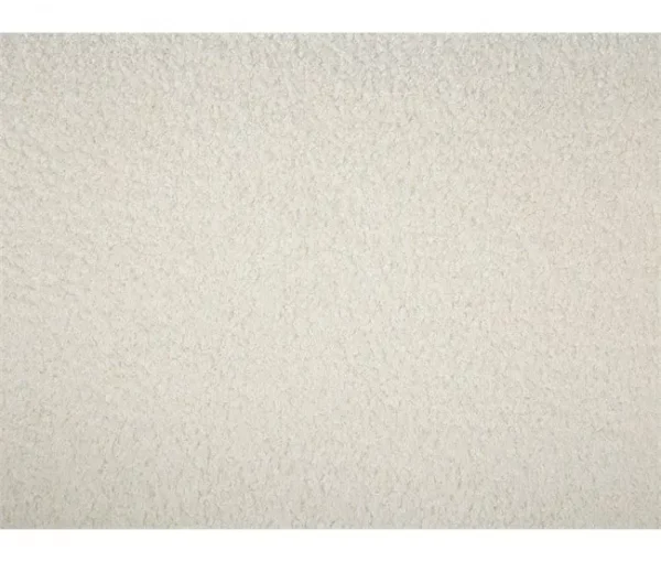 Sofá de 3 lugares estofado em tecido bouclé branco LOEN
