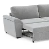 Sofá cama 3 lugares HANSAN cinza claro