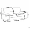 3 Seater Sofa, VOGAR, light brown DEF