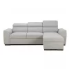 Sofá de canto reversível 3 lugares com cama GUSTO gris