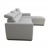 Sofá de canto reversível 3 lugares com cama GUSTO gris