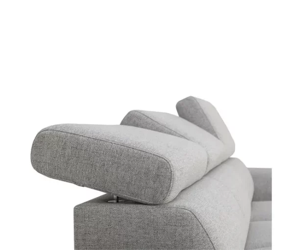 Sofá de canto reversível 3 lugares com cama GUSTO gris
