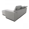 Sofá de canto reversível 3 lugares com cama GUSTO gris