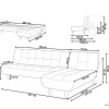 Ecksofa ALSTEN hellgrau CH