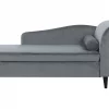 Chaiselongue LUIRO hellgrau rechtsseitig CH