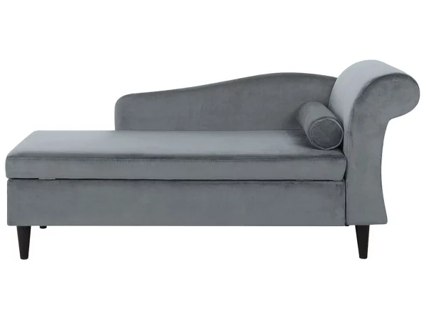 Chaiselongue LUIRO hellgrau rechtsseitig CH