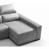 Chaise longue relaxe elétrico BALTIA dereita 4 lugares cinza claro