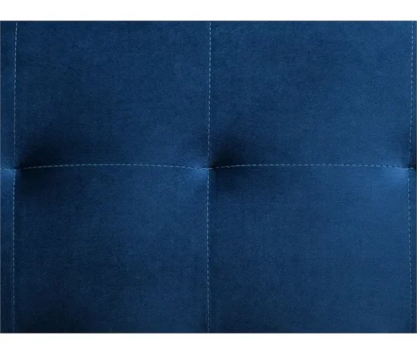Conjunto de sofás reclináveis com 5 lugares em veludo azul marinho ABERDEEN