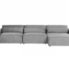 3 Seater L HELLNAR, Grey,DEF