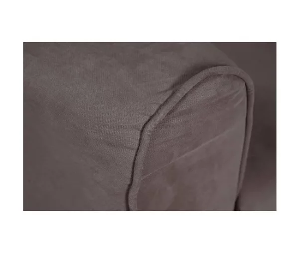 Sofá fixo de 2 lugares Dpasteu, Sofá de tecido, Sofá linear que economiza espaço, Sofá para apartamentos pequenos, 125x73h85 cm, Cinza