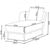Right Hand Chaise Lounge Off-White Boucle ARTHEZE DEF