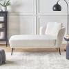 Right Hand Chaise Lounge Off-White Boucle ARTHEZE DEF