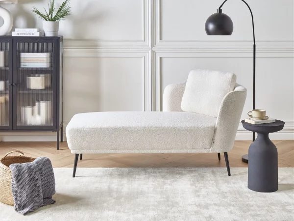 Right Hand Chaise Lounge Off-White Boucle ARTHEZE DEF