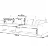 Sofa, TORPO, beige DEF