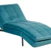 Velvet Chaise Lounge LOIRET Teal DEF