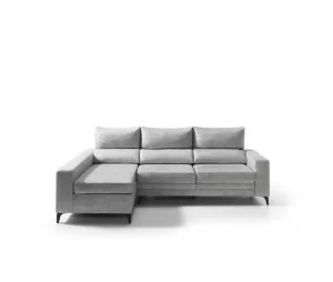 Chaise longue BLINK esquerda 4 lugares cinza claro