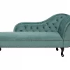 Chaiselongue NIMES rechts Samtstoff mint CH