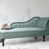 Chaiselongue NIMES rechts Samtstoff mint CH