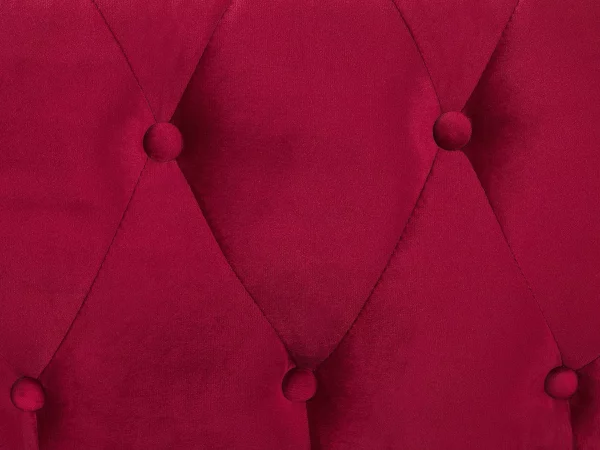 3-Sitzer CHESTERFIELD dunkelrot Samt CH
