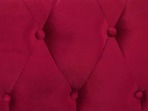 3-Sitzer CHESTERFIELD dunkelrot Samt CH