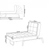Chaiselongue LOIRET beige verstellbar CH