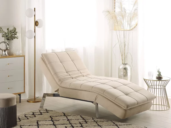 Chaiselongue LOIRET beige verstellbar CH