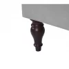 Chaise-longue à direita com arrumação em veludo cinzento claro PESSAC II