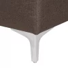Chaiselongue ABERDEEN Stoff Dunkelbraun CH