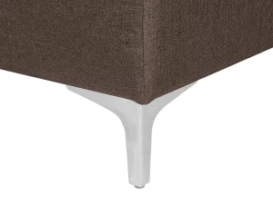 Chaiselongue ABERDEEN Stoff Dunkelbraun CH