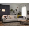 Chaise longue 4 lugares dereita cor bege NIKO