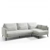 Chaise longue 4 lugares dereita cor bege NIKO