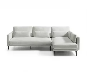 Chaise longue 4 lugares dereita cor bege NIKO