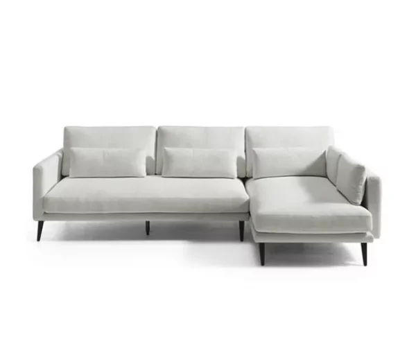 Chaise longue 4 lugares dereita cor bege NIKO