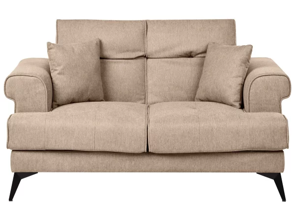 2 Seater Sofa SKIVE, Light Brown, DEF