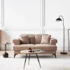 2 Seater Sofa SKIVE, Light Brown, DEF