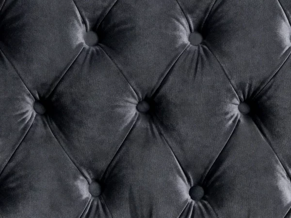 Sofa TORSBY, black, velvet DEF