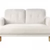 Sofá 2 lugares em bouclé branco TUVE