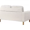Sofá 2 lugares em bouclé branco TUVE