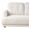 Sofá 2 lugares em bouclé branco TUVE