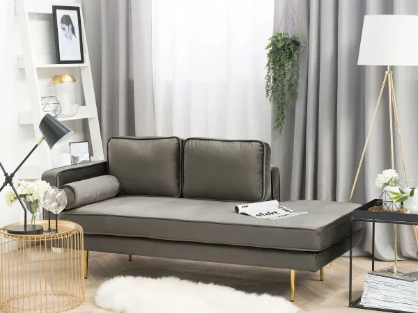 Chaiselongue MIRAMAS links taupe CH