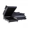 Sofá de canto OMEGA com cama cor antracite esquerda 4 lugares antracite