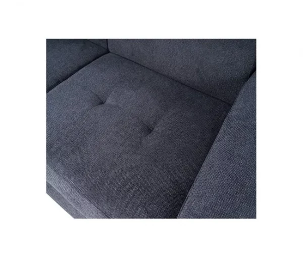 Sofá de canto OMEGA com cama cor antracite esquerda 4 lugares antracite