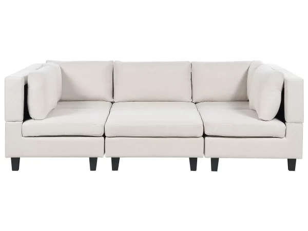 5-Seater Modular Sofa + Ottoman UNSTAD Light Beige DEF
